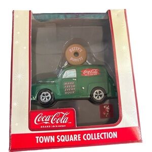 Coca-Cola Town Square Collection Betty’s Donuts Green Car Made Fresh NEW